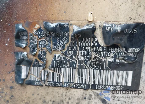 2015 Subaru Impreza 2.0I из США, поврежденный, VIN JF1GJAA67FH009511